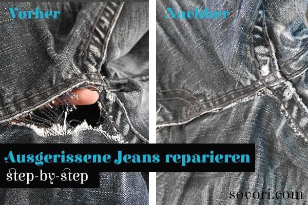 Sovori_Ausgerissene Jeans reparieren selber nähen_Teaser
