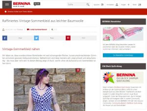 Bernina Blog Screenshot