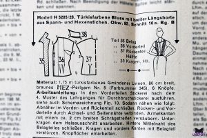 Nähanleitung aus Beyers Handarbeit und Wäsche 1952