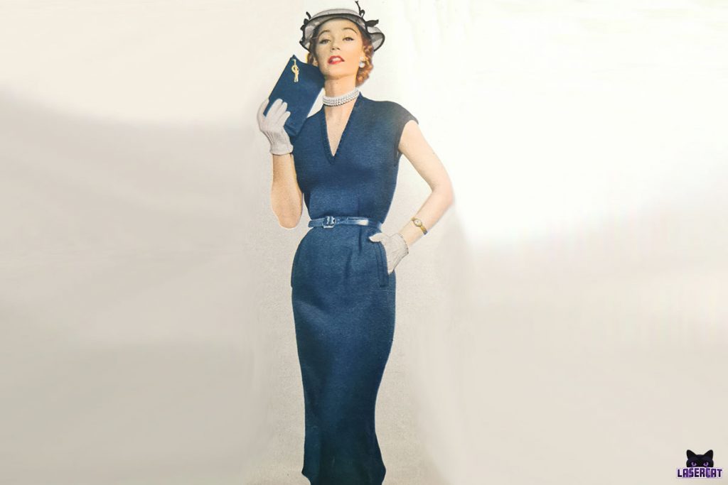 Beyers Handarbeit und Waesche 1952 Vintagekleid